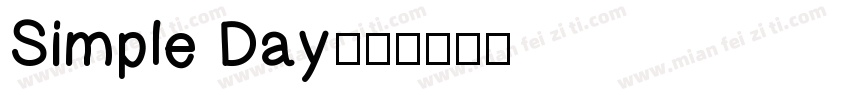 Simple Day字体转换